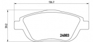 Комплект тормозных колодок BREMBO P 61 103