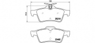 Комплект тормозных колодок BREMBO P 61 110