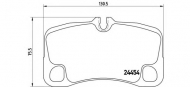 Комплект тормозных колодок BREMBO P 65 013