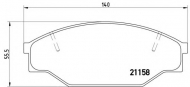 Комплект тормозных колодок BREMBO P 83 013