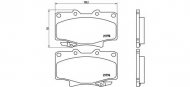 Комплект тормозных колодок BREMBO P 83 025