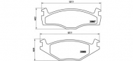 Комплект тормозных колодок BREMBO P 85 005