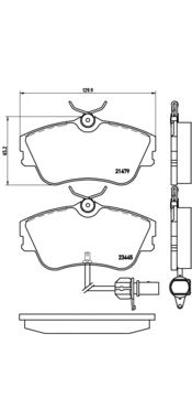 Комплект тормозных колодок BREMBO P 85 050