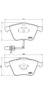 Комплект тормозных колодок BREMBO P 85 084