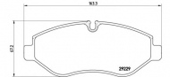 Комплект тормозных колодок BREMBO P A6 026