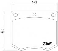 Комплект тормозных колодок MINTEX MGB633