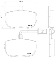 Комплект тормозных колодок MINTEX MLB79