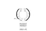 Комлект тормозных накладок PEX 6.044