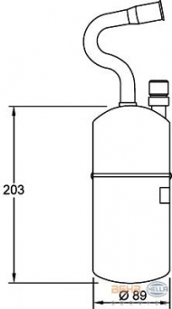 Осушитель HELLA 8FT 351 192-021