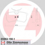 Комплект тормозных колодок ZIMMERMANN 23353.150.1