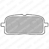 Комплект тормозных колодок DELPHI LP1550