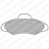 Комплект тормозных колодок DELPHI LP673