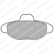 Комплект тормозных колодок DELPHI LP771