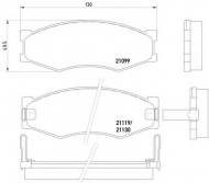 Комплект тормозных колодок HELLA 8DB 355 005-621