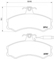 Комплект тормозных колодок HELLA 8DB 355 006-011