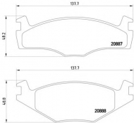 Комплект тормозных колодок HELLA 8DB 355 006-381