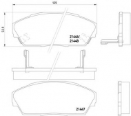 Комплект тормозных колодок HELLA 8DB 355 006-301