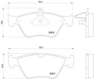 Комплект тормозных колодок HELLA 8DB 355 007-731