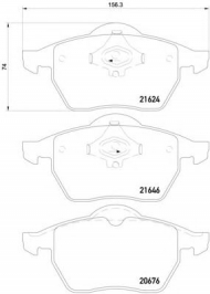 Комплект тормозных колодок HELLA 8DB 355 007-881
