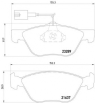 Комплект тормозных колодок HELLA 8DB 355 007-931