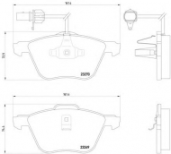 Комплект тормозных колодок HELLA 8DB 355 008-921