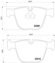 Комплект тормозных колодок HELLA 8DB 355 009-851