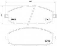 Комплект тормозных колодок HELLA 8DB 355 010-511