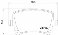 Комплект тормозных колодок HELLA 8DB 355 010-601
