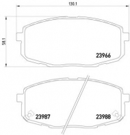 Комплект тормозных колодок HELLA 8DB 355 010-611