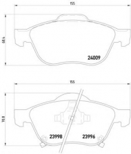 Комплект тормозных колодок HELLA 8DB 355 011-041