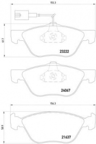 Комплект тормозных колодок HELLA 8DB 355 011-211