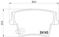 Комплект тормозных колодок HELLA 8DB 355 011-881