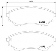 Комплект тормозных колодок HELLA 8DB 355 012-381