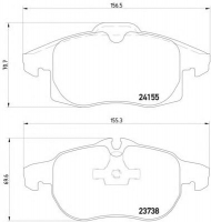 Комплект тормозных колодок HELLA 8DB 355 012-681