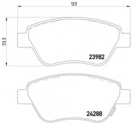 Комплект тормозных колодок HELLA 8DB 355 012-831
