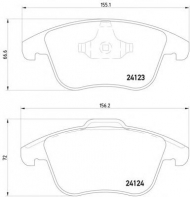 Комплект тормозных колодок HELLA 8DB 355 012-891