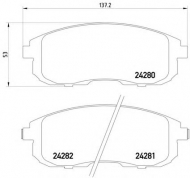 Комплект тормозных колодок HELLA 8DB 355 012-901