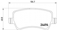 Комплект тормозных колодок HELLA 8DB 355 012-941