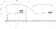 Комплект тормозных колодок HELLA 8DB 355 014-001