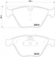 Комплект тормозных колодок HELLA 8DB 355 015-601
