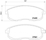 Комплект тормозных колодок HELLA 8DB 355 015-641