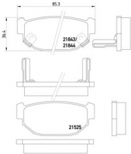 Комплект тормозных колодок HELLA 8DB 355 016-481