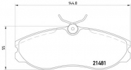 Комплект тормозных колодок HELLA 8DB 355 016-651