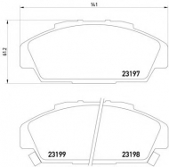 Комплект тормозных колодок HELLA 8DB 355 016-851