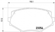 Комплект тормозных колодок HELLA 8DB 355 016-861