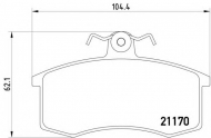 Комплект тормозных колодок HELLA 8DB 355 017-731