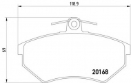 Комплект тормозных колодок HELLA 8DB 355 017-901