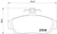 Комплект тормозных колодок HELLA 8DB 355 018-081