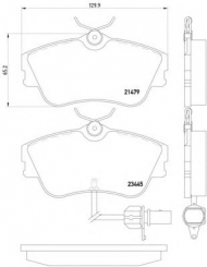 Комплект тормозных колодок HELLA 8DB 355 018-621