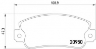 Комплект тормозных колодок HELLA 8DB 355 018-991